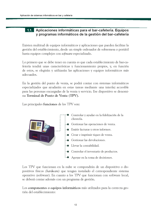 UF0257 Aplicación de sistemas informáticos en bar y cafetería - Imagen 2