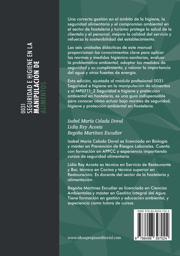 0031 Seguridad e higiene en la manipulación de alimentos/MF0711_2 Seguridad e higiene y protección ambiental en hostelería - Imagen 6