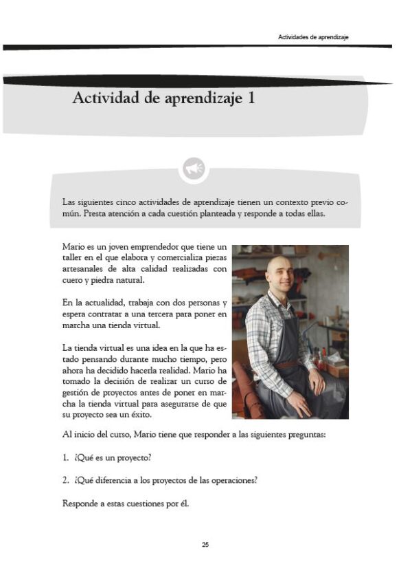 Cuaderno de ejercicios de ADGD128PO Gestión de proyectos - Imagen 2