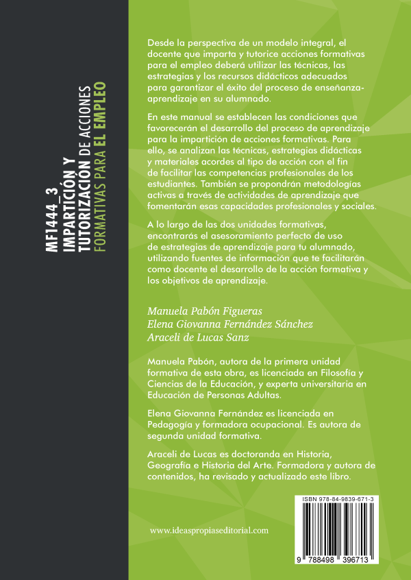 MF1444_3 Impartición y tutorización de acciones formativas para el empleo - Imagen 7