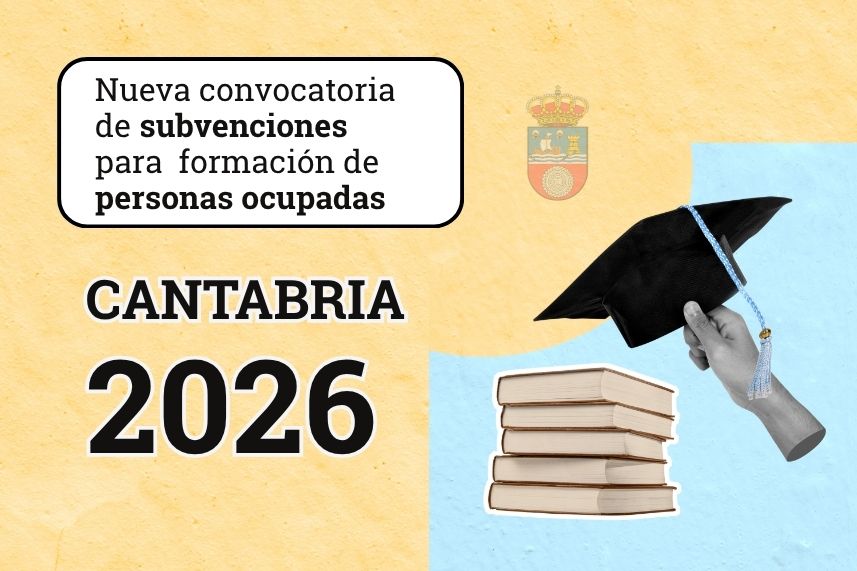 subvenciones para formación de personas ocupadas en Cantabria
