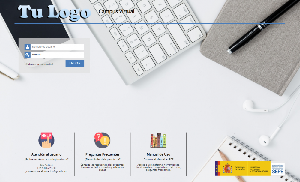 Plataforma de teleformación personalizable